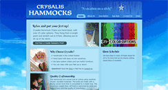 Desktop Screenshot of crysalishammocks.com